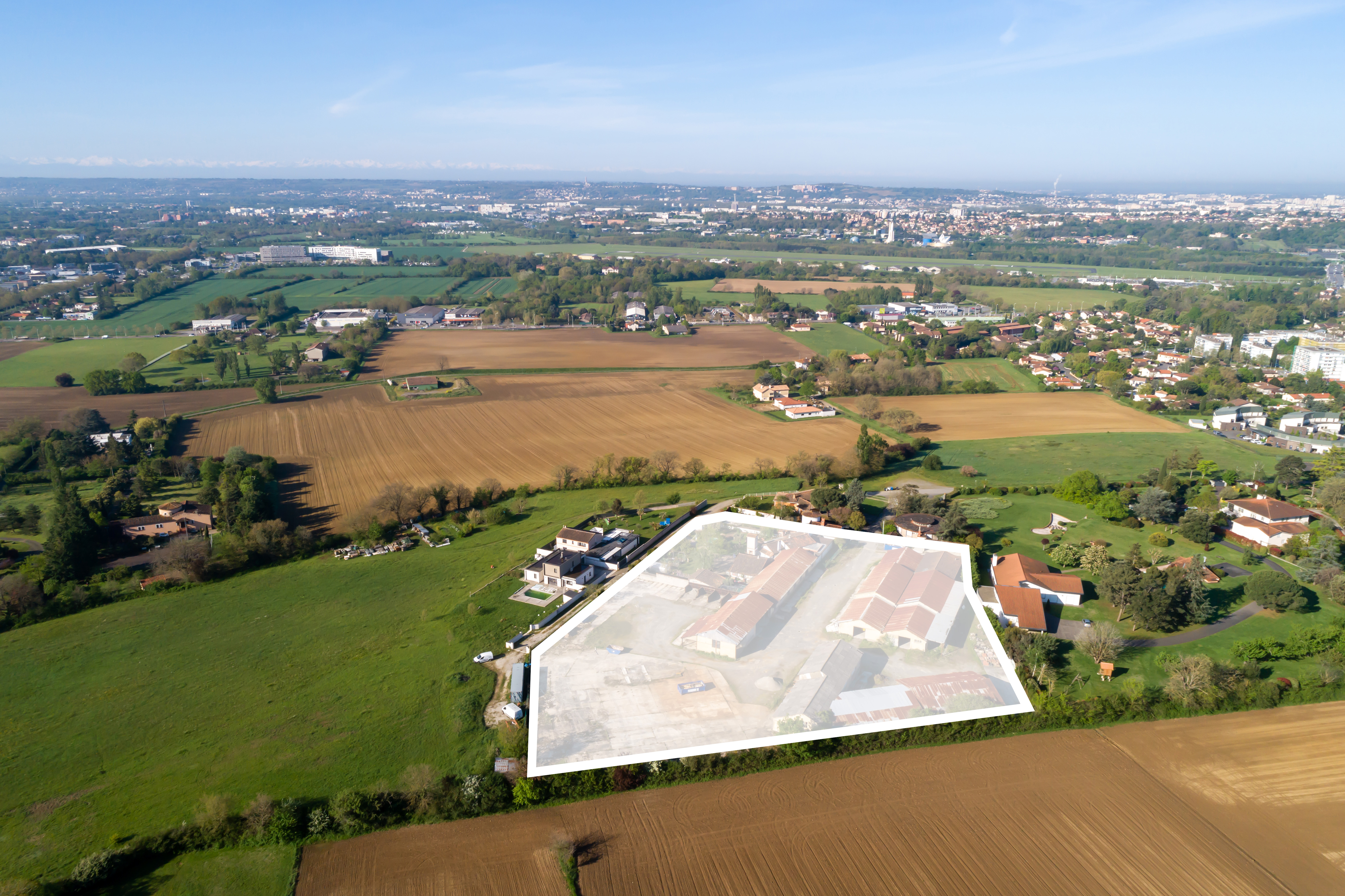 perspective plan de masse des terrains a batir du domaine carrysta