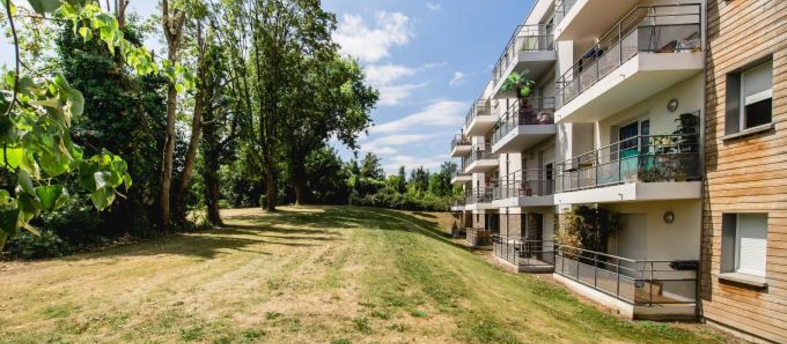 residence carrere avec terrasse et jardin au bord d un bois