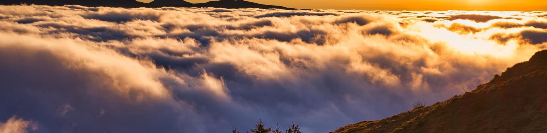 coucher de soleil-puy de dome