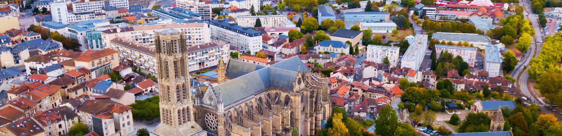 limoges vue de haut en journée 