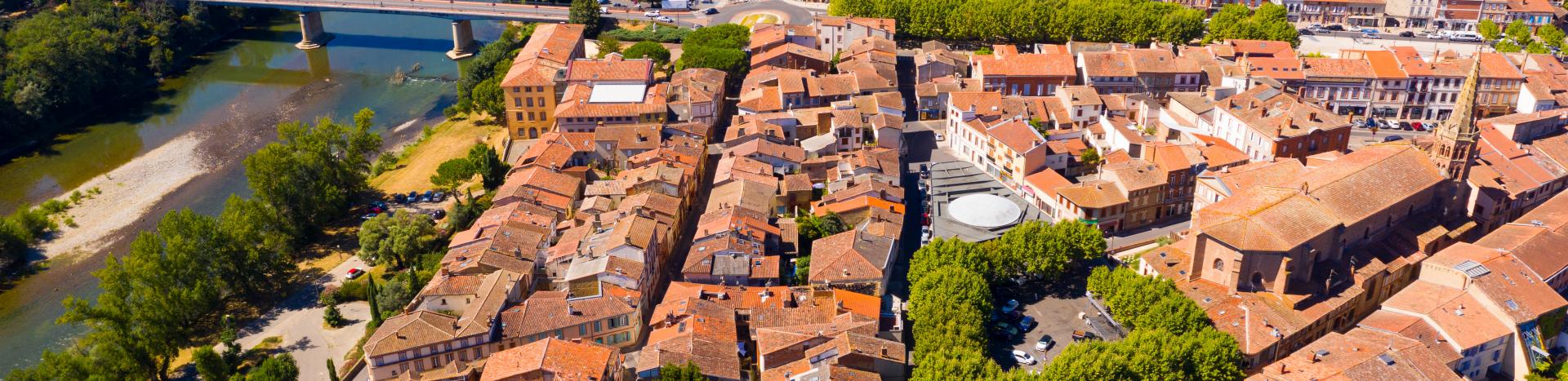 photo aerienne de muret