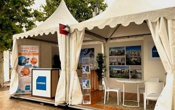 stand amenage salon estivales immobilier a - aix en provence carrere