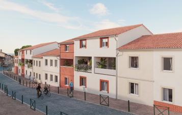 perspective residence sierre- rue sainte barbe a pins justaret