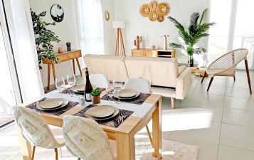 photo en journee salon appartement barriere rive droite 