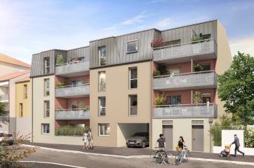 perspective couleur en journee vue sur la residence l'ecrin d alys a armentieres