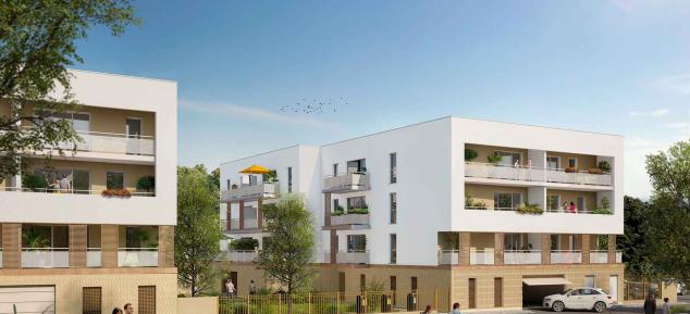 vue exterieure residence neuve rouen-appartement t1 t2 t3 t4-residence securisee-bel ami-rouen-petit quevilly