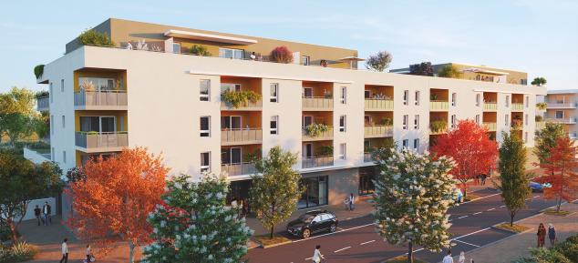 Perspective journee appartements neufs Urbania