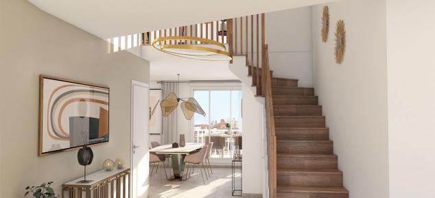  photo interieure de la residence barriere rive droite dans bordeaux centre - appartements neufs avec prestations de qualité