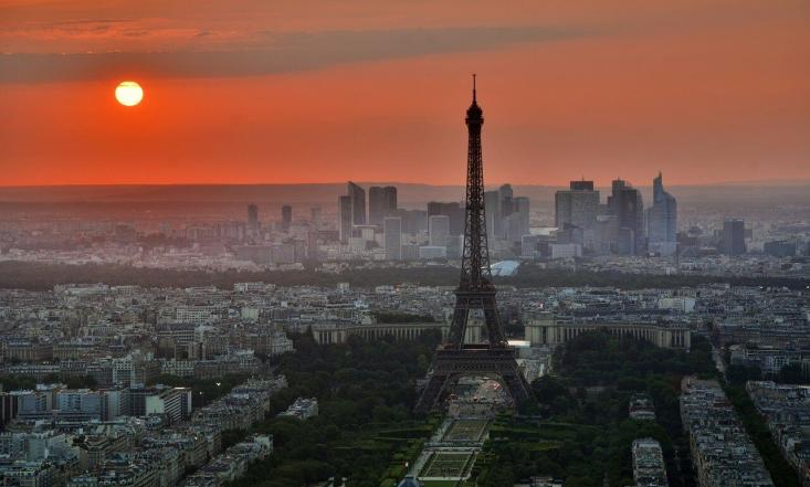 vue de paris soir-vivre a paris