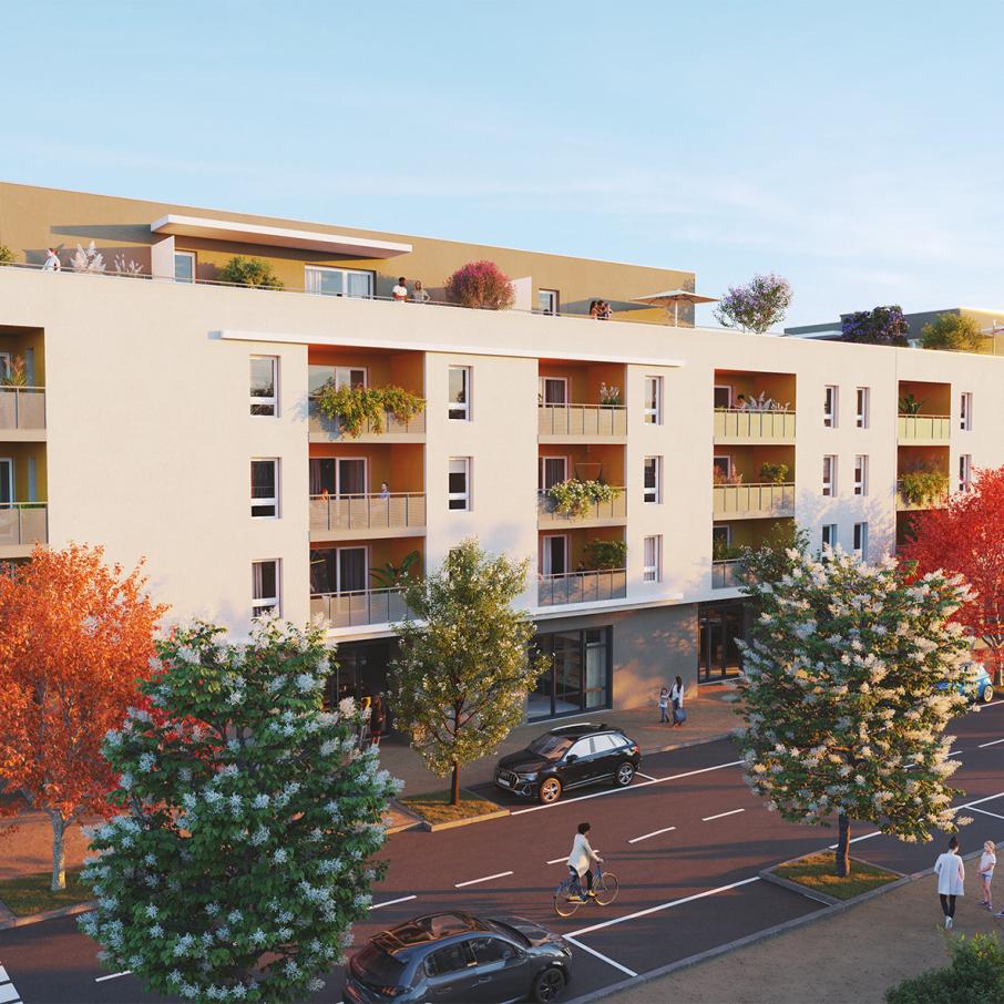 Perspective journee appartements neufs Urbania