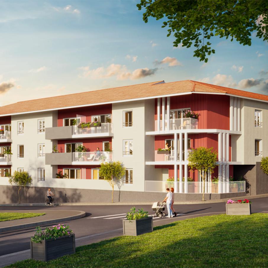 perspective coucher de soleil residence perspective a limoges - residence ideale pour investir a limoges