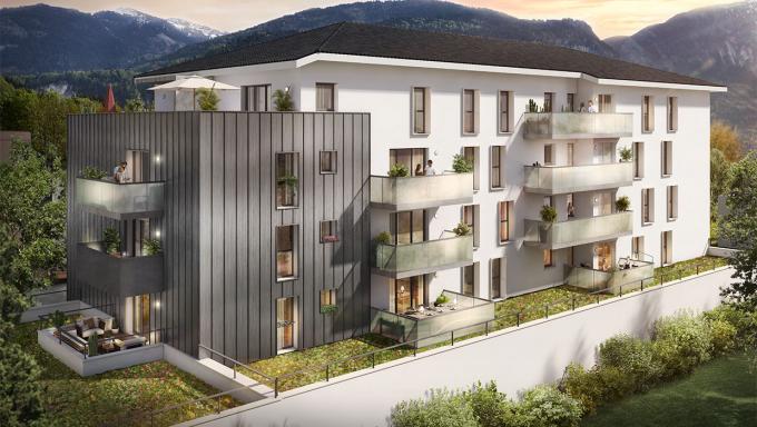 residence neuve cluses haute savoie-appartement neuf habiter investir-loggia vue degagee montagne
