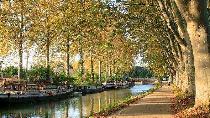 vue sur le canal du midi-habiter en occitanie