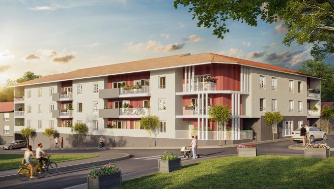 perspective couleur en fin de journee vue sur la residence perspective a limoges