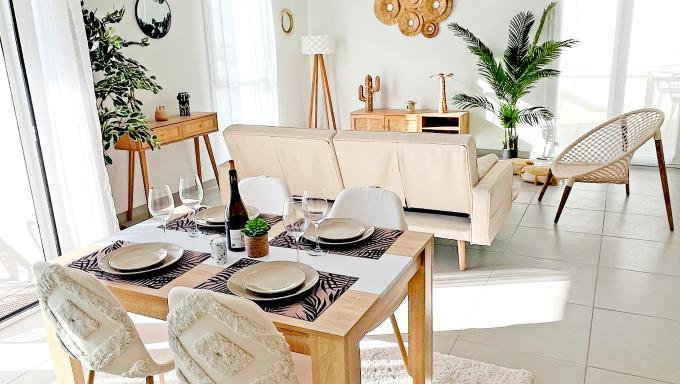 photo en journee salon appartement barriere rive droite